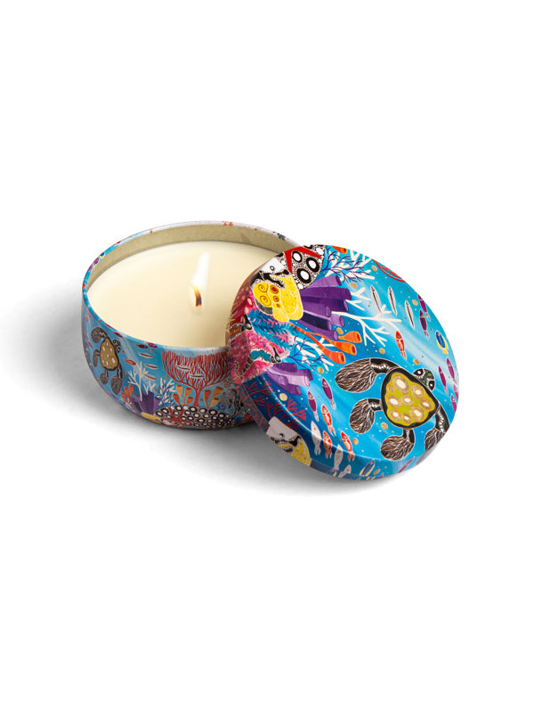 Aboriginal Scented Sunset Bliss Candle Tin - Pre Order