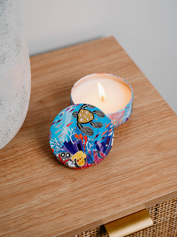 Aboriginal Scented Sunset Bliss Candle Tin