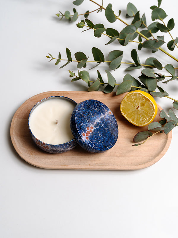 Aboriginal Scented Lemon & Eucalyptus Candle Tin